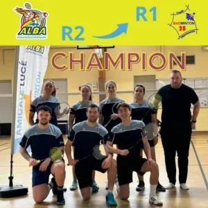 L'équipe de Régionale 2 remporte le championnat et passe en Régionale 1 !